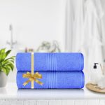 Desire Series- Jumbo Beach Towel Set (2 Pack, 90×180 cm) – 600 GSM Xtra Large Bath Towel – 100% Combed Cotton Bathsheets Highly Absorbent and Quick Dry Bath Towel – Super Soft Hotel Quality Towel 1