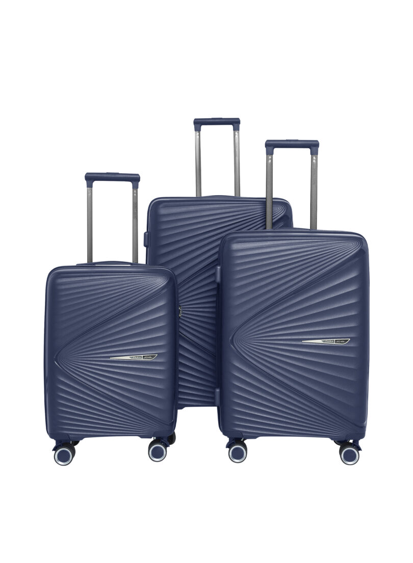 3-Piece Blue Luggage Set